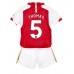 Arsenal Thomas Partey #5 Replika Babykläder Hemma matchkläder barn 2023-24 Korta ärmar (+ Korta byxor)
